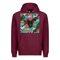Burgundy western suffolk ewe Premium Hoodie - BarkalooDesign