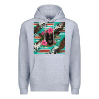 Heather Grey western suffolk ewe Premium Hoodie - BarkalooDesign
