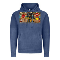 Vintage Denim forklift sippy Vintage Hoodie - Artiststas