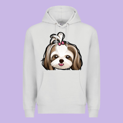 Shih Tzu Premium Hoodie Designed By Jasminsmagicworld