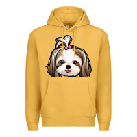 Mustard shih tzu Premium Hoodie - Jasminsmagicworld