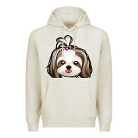 Oatmeal Heather shih tzu Premium Hoodie - Jasminsmagicworld