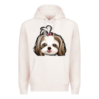 Pale Pink shih tzu Premium Hoodie - Jasminsmagicworld