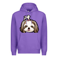 Purple shih tzu Premium Hoodie - Jasminsmagicworld