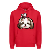 Red shih tzu Premium Hoodie - Jasminsmagicworld