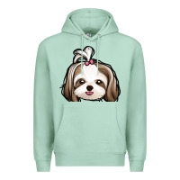 Seafoam shih tzu Premium Hoodie - Jasminsmagicworld