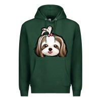 Sports Green shih tzu Premium Hoodie - Jasminsmagicworld