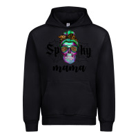 Black spooky mama skull Urban Hoodie - RanaPortraitStore