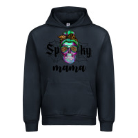 Navy spooky mama skull Urban Hoodie - RanaPortraitStore