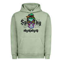 Pigment Oil Green spooky mama skull Urban Hoodie - RanaPortraitStore