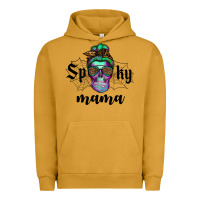 Pigment Peanut Butter spooky mama skull Urban Hoodie - RanaPortraitStore