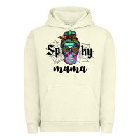 Pigment Pistachio spooky mama skull Urban Hoodie - RanaPortraitStore