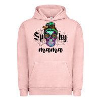 Pigment Salmon spooky mama skull Urban Hoodie - RanaPortraitStore