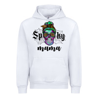 White spooky mama skull Urban Hoodie - RanaPortraitStore