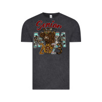 Vintage Black Senior Mom 2023 Vintage Tee - CowhideDigitalArt