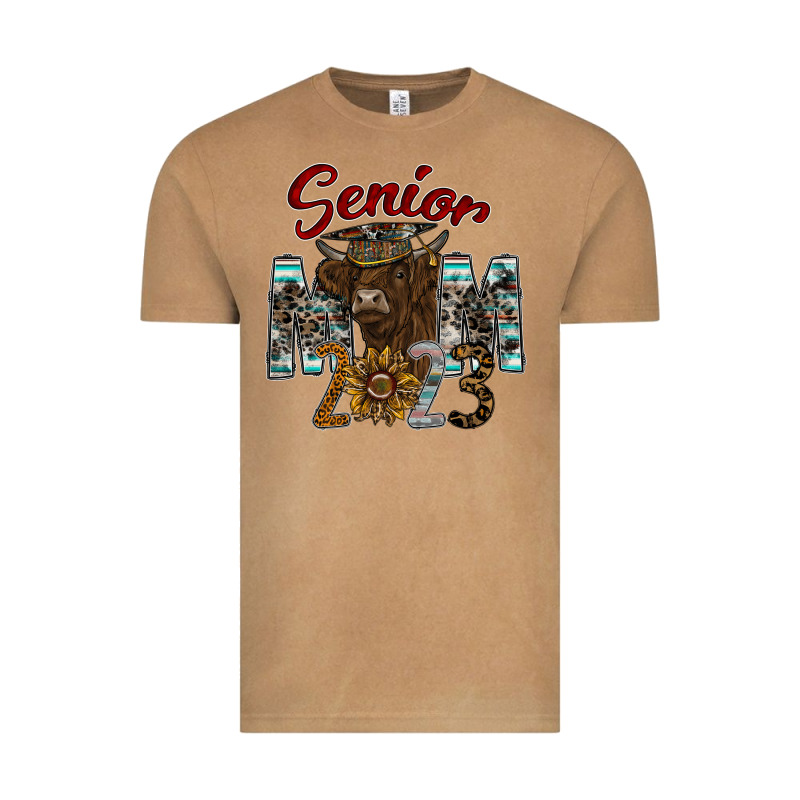Senior Mom 2023 Vintage Tee by CowhideDigitalArt | Teevron
