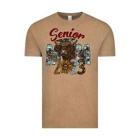 Vintage Coffee Senior Mom 2023 Vintage Tee - CowhideDigitalArt