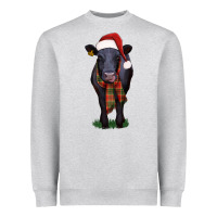 Heather Grey black angus Heavyweight Sweatshirt - RanaPortraitStore