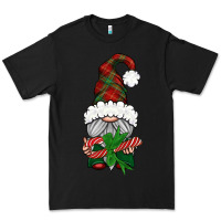 Black Christmas Gnome With Candy Premium Tee - BundleAndBundleShop