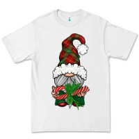 White Christmas Gnome With Candy Premium Tee - BundleAndBundleShop