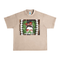 French Oak American Football Mom life Urban Heavy Tee - CowhideDigitalArt