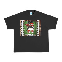 Pigment Black American Football Mom life Urban Heavy Tee - CowhideDigitalArt