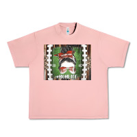 Salmon American Football Mom life Urban Heavy Tee - CowhideDigitalArt