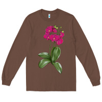 Chestnut Moth Orchid Long Sleeve Tee - LillyAllenDesigns