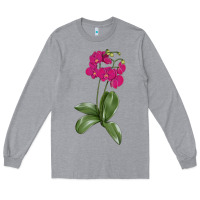 Heather Grey Moth Orchid Long Sleeve Tee - LillyAllenDesigns