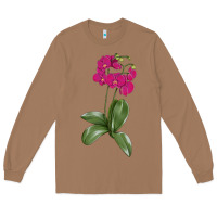 Toasted Coconut Moth Orchid Long Sleeve Tee - LillyAllenDesigns