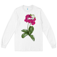 White Moth Orchid Long Sleeve Tee - LillyAllenDesigns