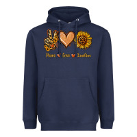 Navy Peace Love Sunshine Heavyweight Hoodie - Jasminsmagicworld