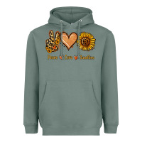 Sage Peace Love Sunshine Heavyweight Hoodie - Jasminsmagicworld