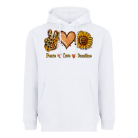 White Peace Love Sunshine Heavyweight Hoodie - Jasminsmagicworld