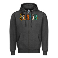 Charcoal Heather senior 2022 Zipper Hoodie - Jasminsmagicworld