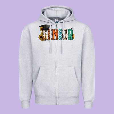 Senior 2022 Zipper Hoodie Designed By Jasminsmagicworld