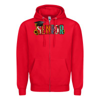 Red senior 2022 Zipper Hoodie - Jasminsmagicworld