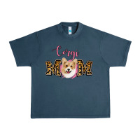 Midnight Navy Corgi Mom Urban Heavy Tee - Jasminsmagicworld