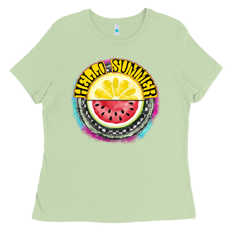Hello Summer Ladies Tee by CowhideDigitalArt | Teevron