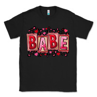 Black Valentine's Day babe Classic Tee - FaDigitalArtStudio