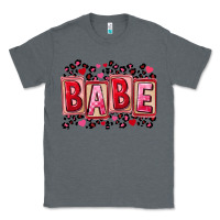 Charcoal Heather Valentine's Day babe Classic Tee - FaDigitalArtStudio