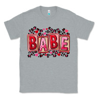 Heather Grey Valentine's Day babe Classic Tee - FaDigitalArtStudio