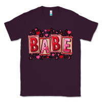 Plum Valentine's Day babe Classic Tee - FaDigitalArtStudio