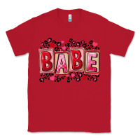 Red Valentine's Day babe Classic Tee - FaDigitalArtStudio