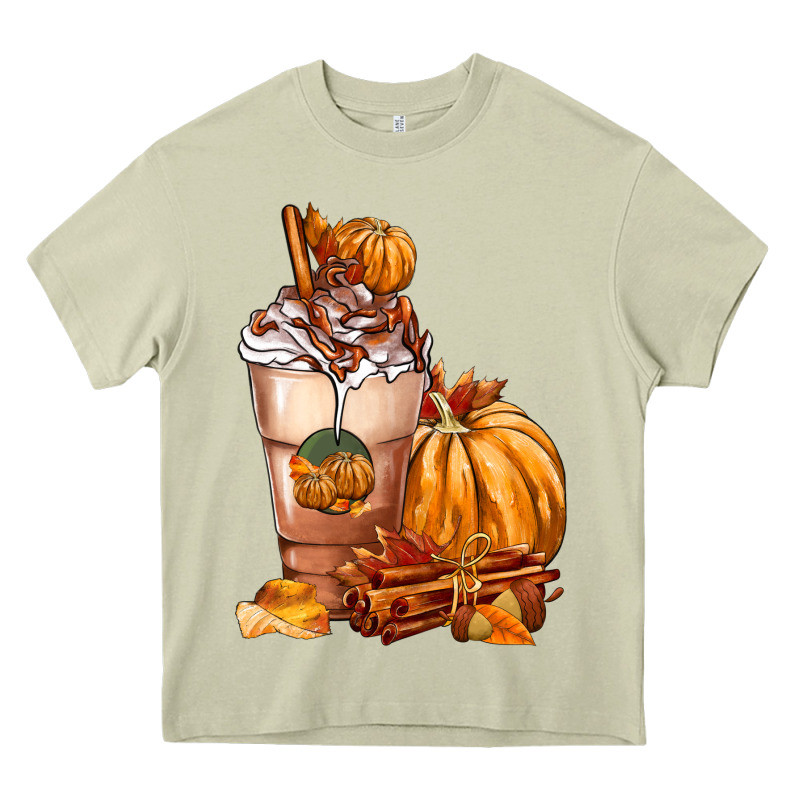 Pumpkin Spice Coffee Heavy Core Tee by FaDigitalArtStudio | Teevron