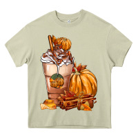 Mossy Pumpkin Spice Coffee Heavy Core Tee - FaDigitalArtStudio