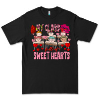 Black Valentine's Day My Class Is Full Of Sweet Hearts Premium Tee - FaDigitalArtStudio