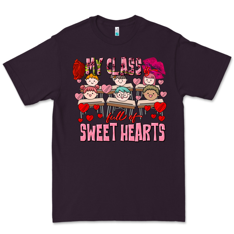 Valentine's Day My Class Is Full Of Sweet Hearts Premium Tee by FaDigitalArtStudio | Teevron