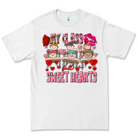 White Valentine's Day My Class Is Full Of Sweet Hearts Premium Tee - FaDigitalArtStudio