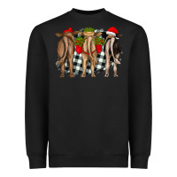 Black christmas heifers back view Heavyweight Sweatshirt - RanaPortraitStore